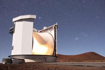JCMT while observing with telescope covered.