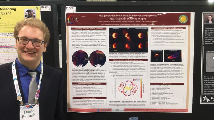 Undergraduate student Daniel Palumbo at 231st AAS meeting