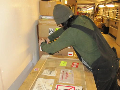 EHT data disks packaged at the South Pole Station