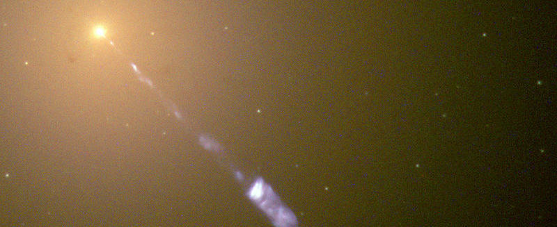 Jet shooting from M87